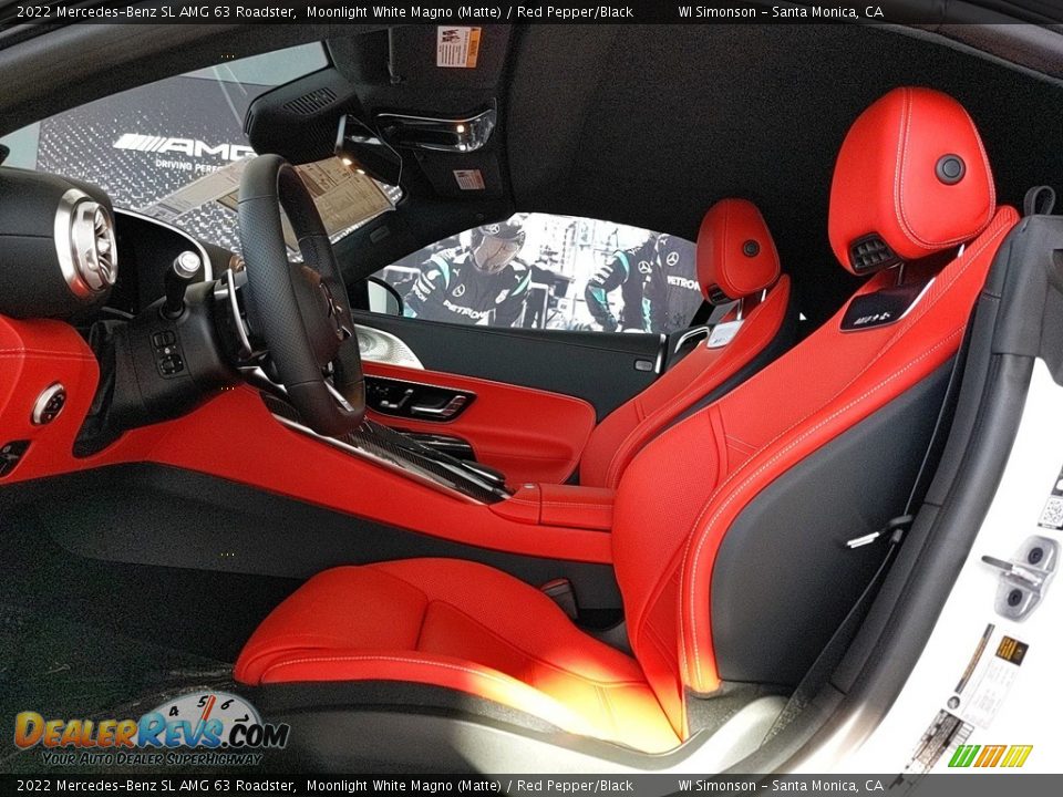 Front Seat of 2022 Mercedes-Benz SL AMG 63 Roadster Photo #10