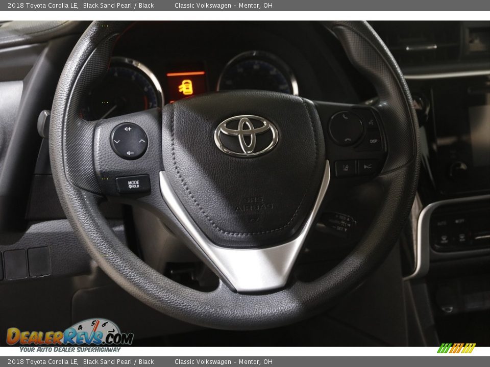 2018 Toyota Corolla LE Black Sand Pearl / Black Photo #7
