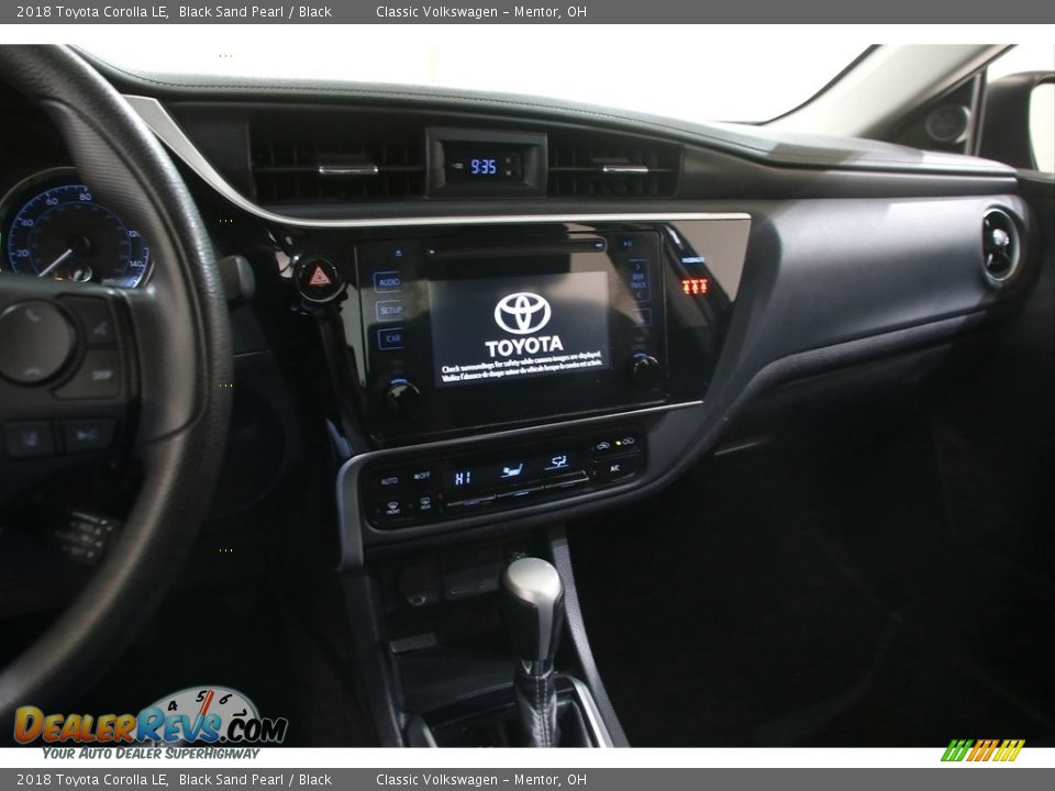 2018 Toyota Corolla LE Black Sand Pearl / Black Photo #9