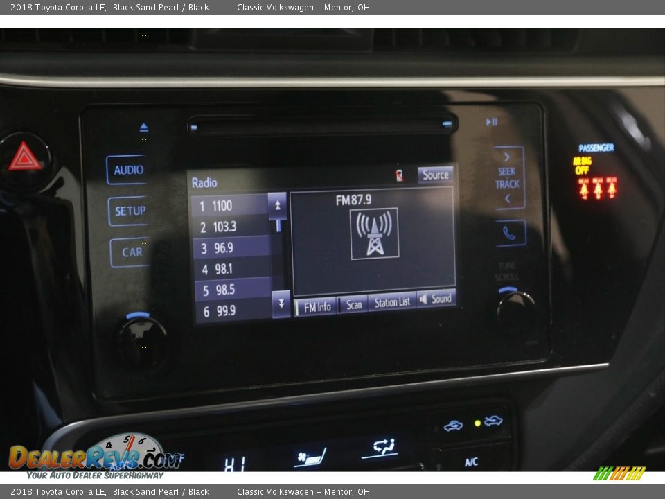 2018 Toyota Corolla LE Black Sand Pearl / Black Photo #10