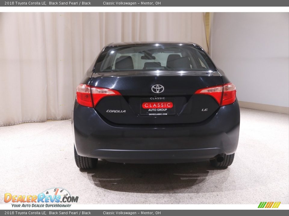 2018 Toyota Corolla LE Black Sand Pearl / Black Photo #18