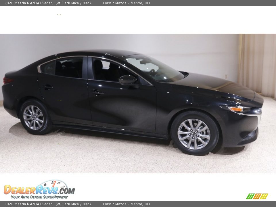 2020 Mazda MAZDA3 Sedan Jet Black Mica / Black Photo #1