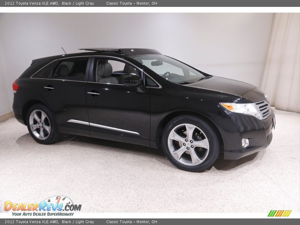 2012 Toyota Venza XLE AWD Black / Light Gray Photo #1
