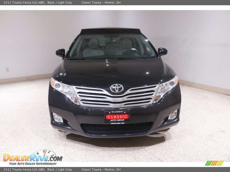 2012 Toyota Venza XLE AWD Black / Light Gray Photo #2