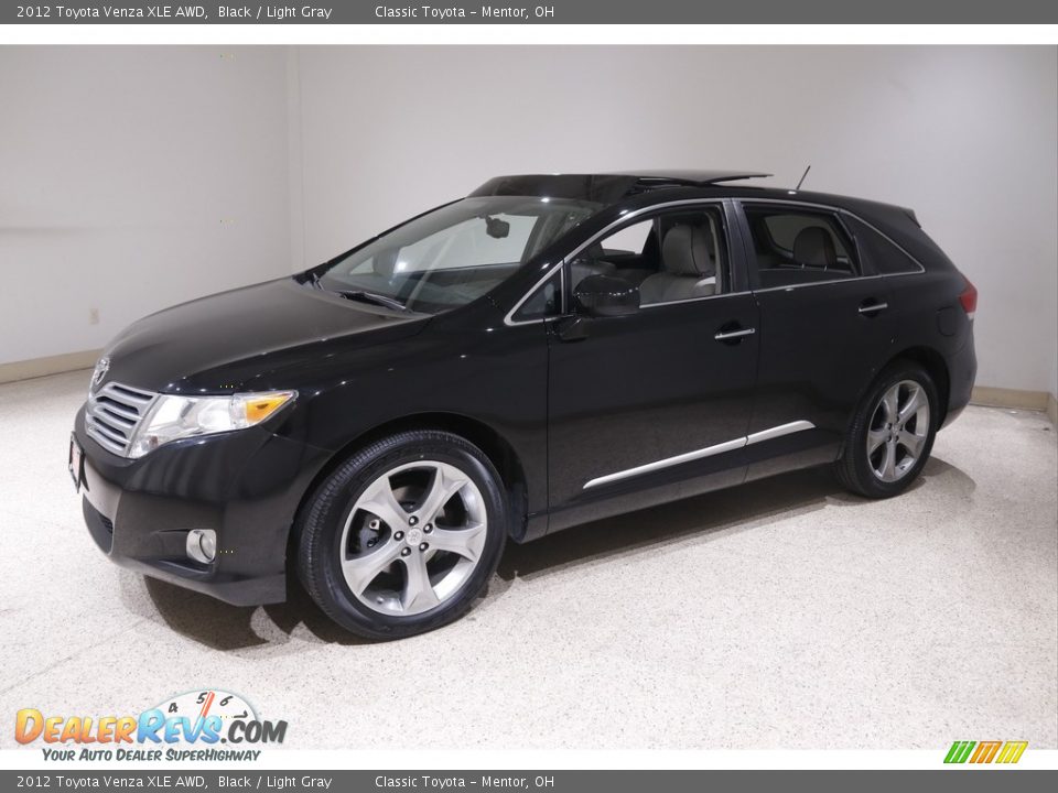 2012 Toyota Venza XLE AWD Black / Light Gray Photo #3