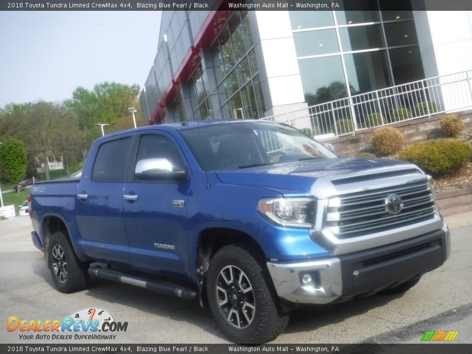 Blazing Blue Pearl 2018 Toyota Tundra Limited CrewMax 4x4 Photo #1