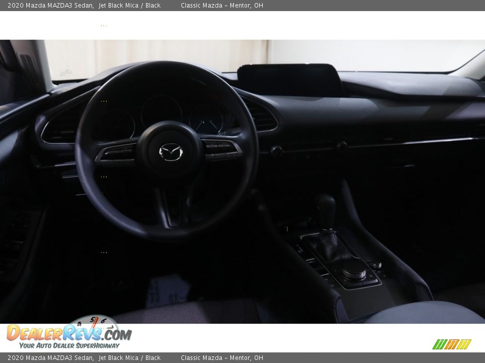 2020 Mazda MAZDA3 Sedan Jet Black Mica / Black Photo #6