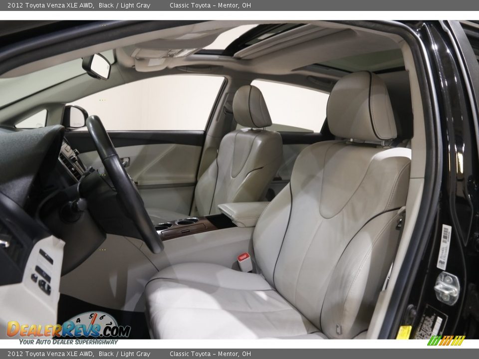 2012 Toyota Venza XLE AWD Black / Light Gray Photo #5
