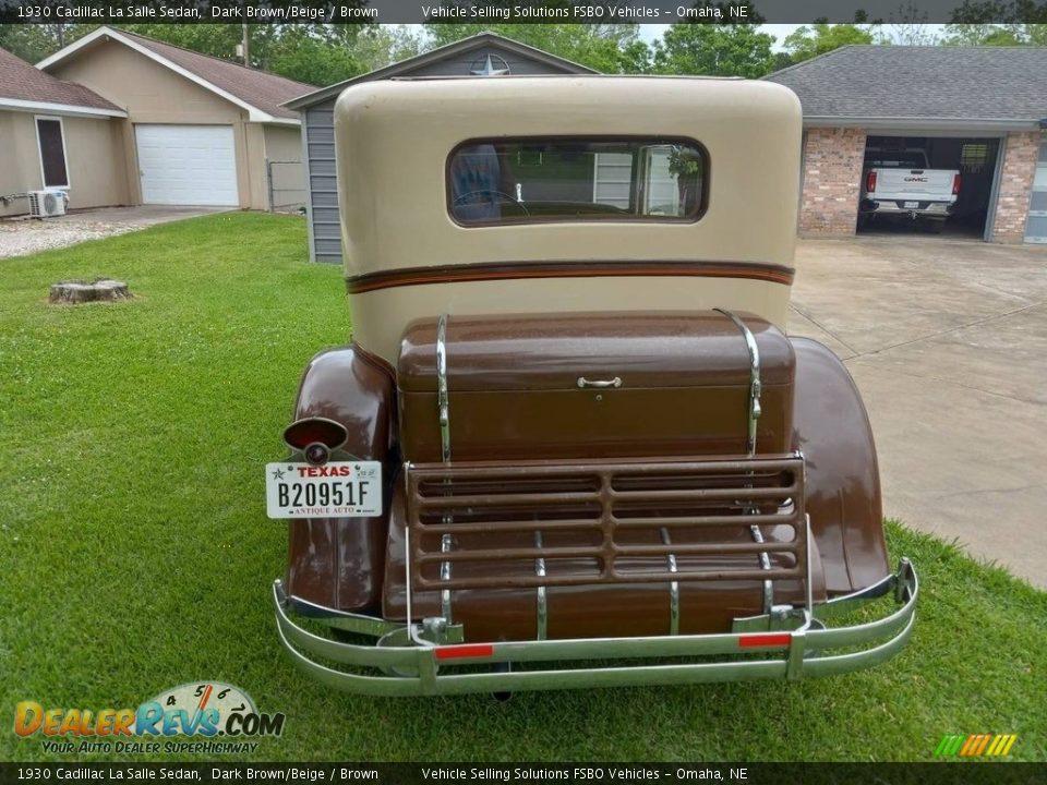 1930 Cadillac La Salle Sedan Dark Brown/Beige / Brown Photo #4