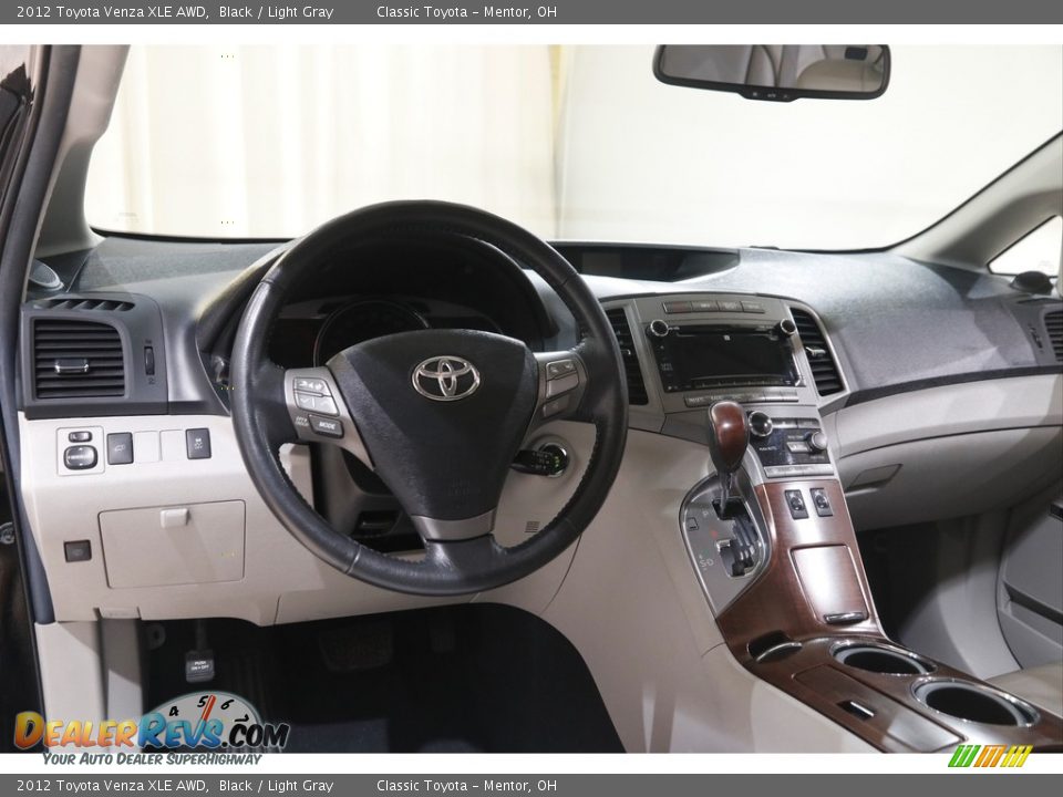 2012 Toyota Venza XLE AWD Black / Light Gray Photo #6