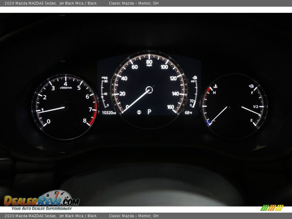 2020 Mazda MAZDA3 Sedan Jet Black Mica / Black Photo #8