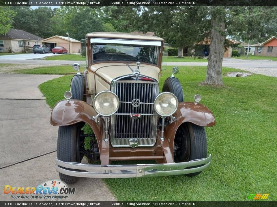 1930 Cadillac La Salle Sedan Dark Brown/Beige / Brown Photo #5
