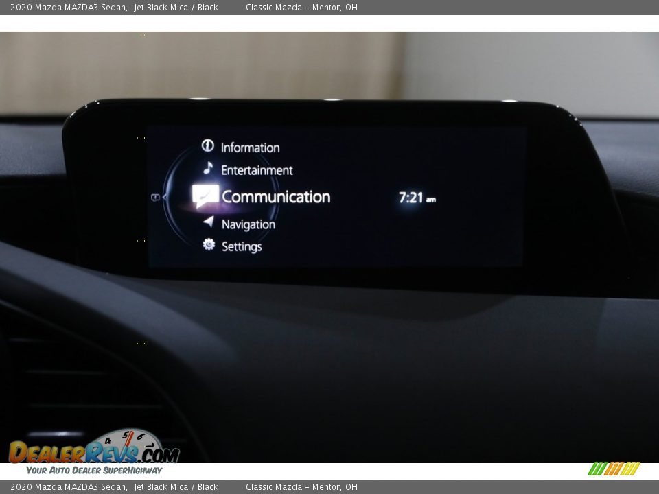 2020 Mazda MAZDA3 Sedan Jet Black Mica / Black Photo #9