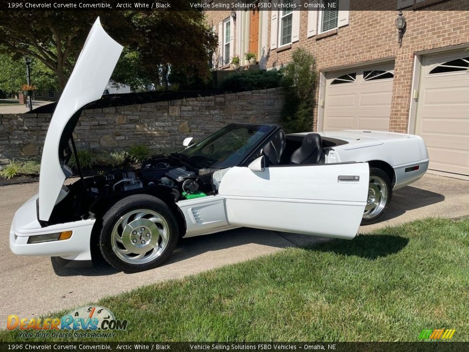 1996 Chevrolet Corvette Convertible Arctic White / Black Photo #1