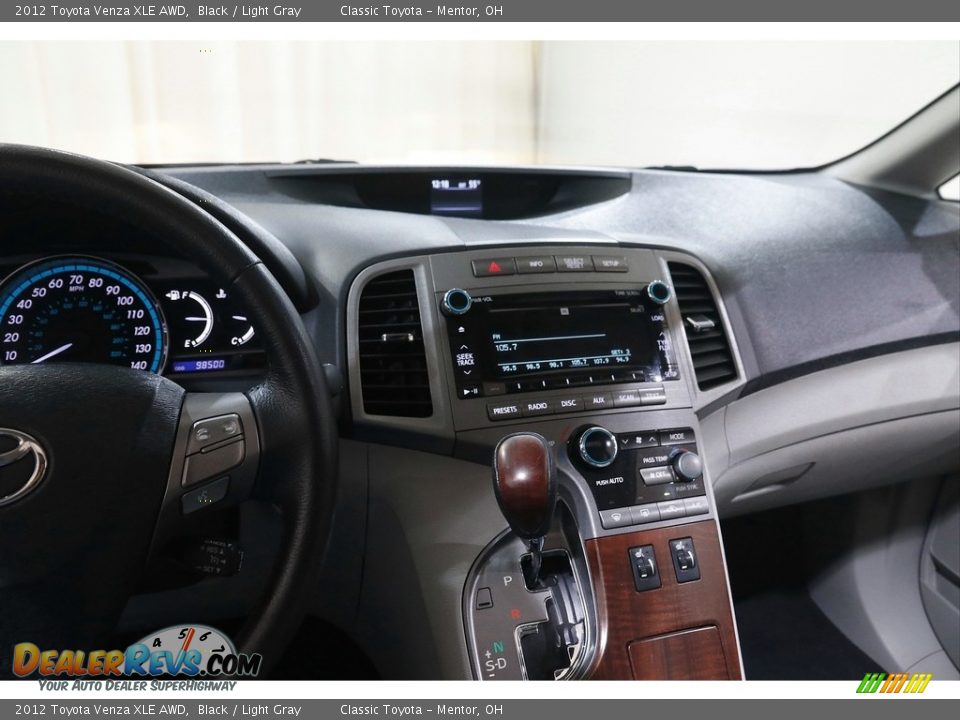 2012 Toyota Venza XLE AWD Black / Light Gray Photo #9