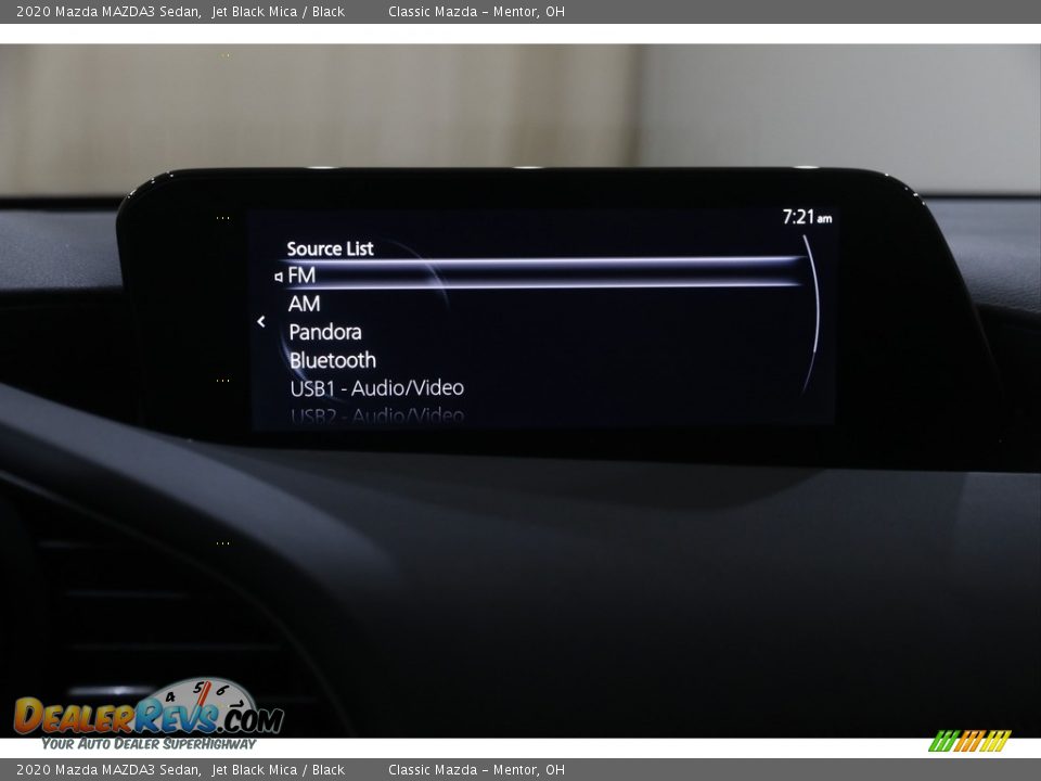 2020 Mazda MAZDA3 Sedan Jet Black Mica / Black Photo #12