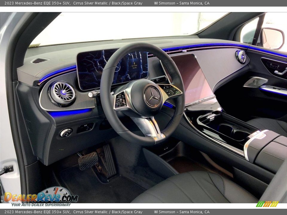 Black/Space Gray Interior - 2023 Mercedes-Benz EQE 350+ SUV Photo #4