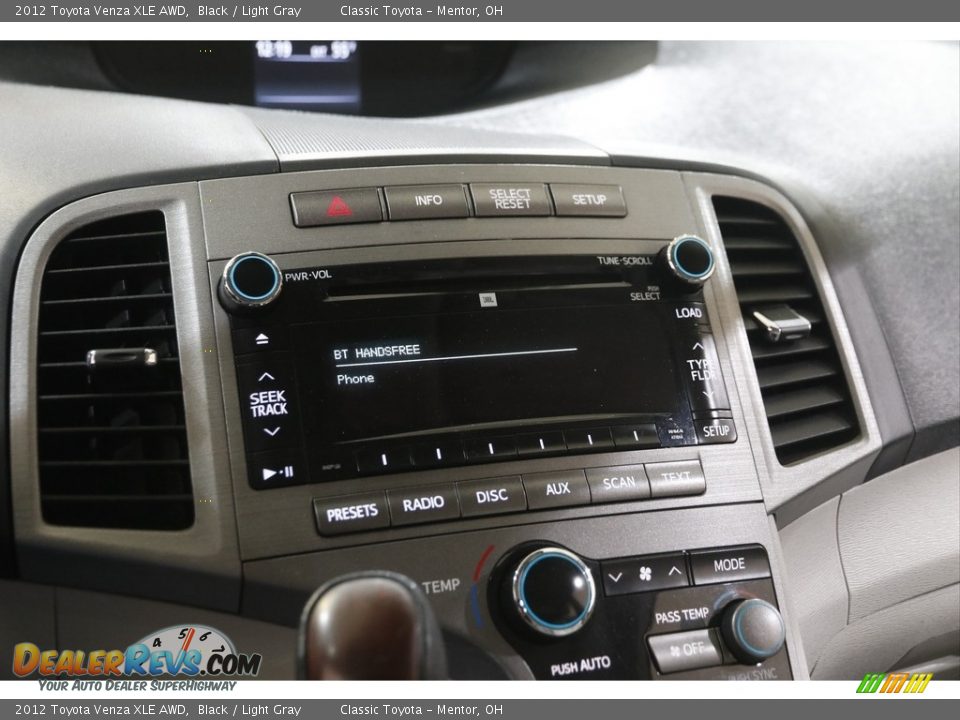 2012 Toyota Venza XLE AWD Black / Light Gray Photo #13