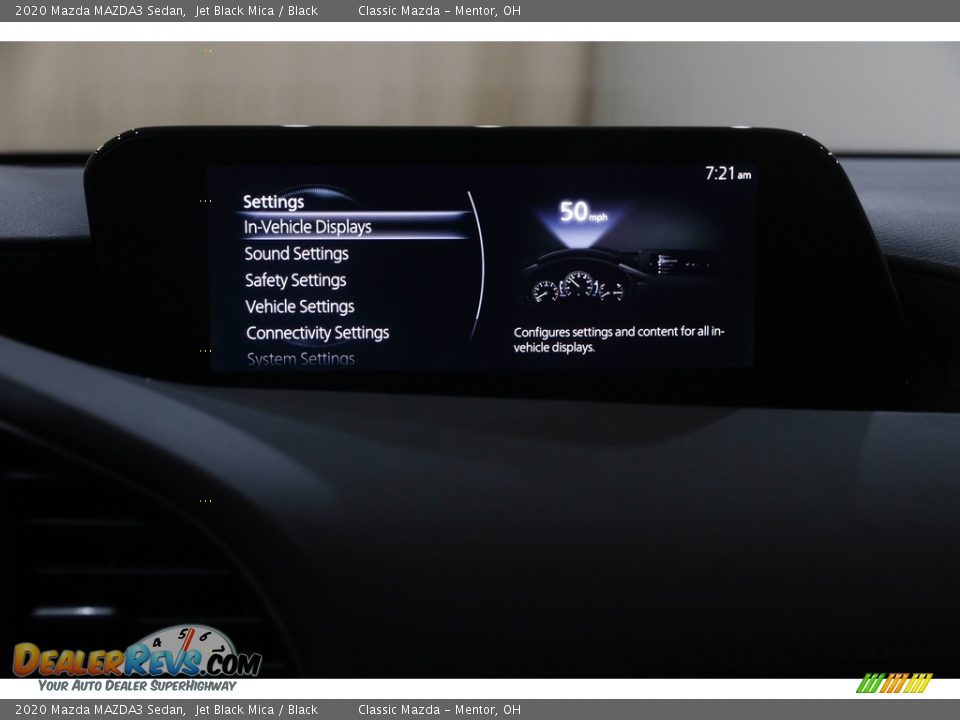 2020 Mazda MAZDA3 Sedan Jet Black Mica / Black Photo #14