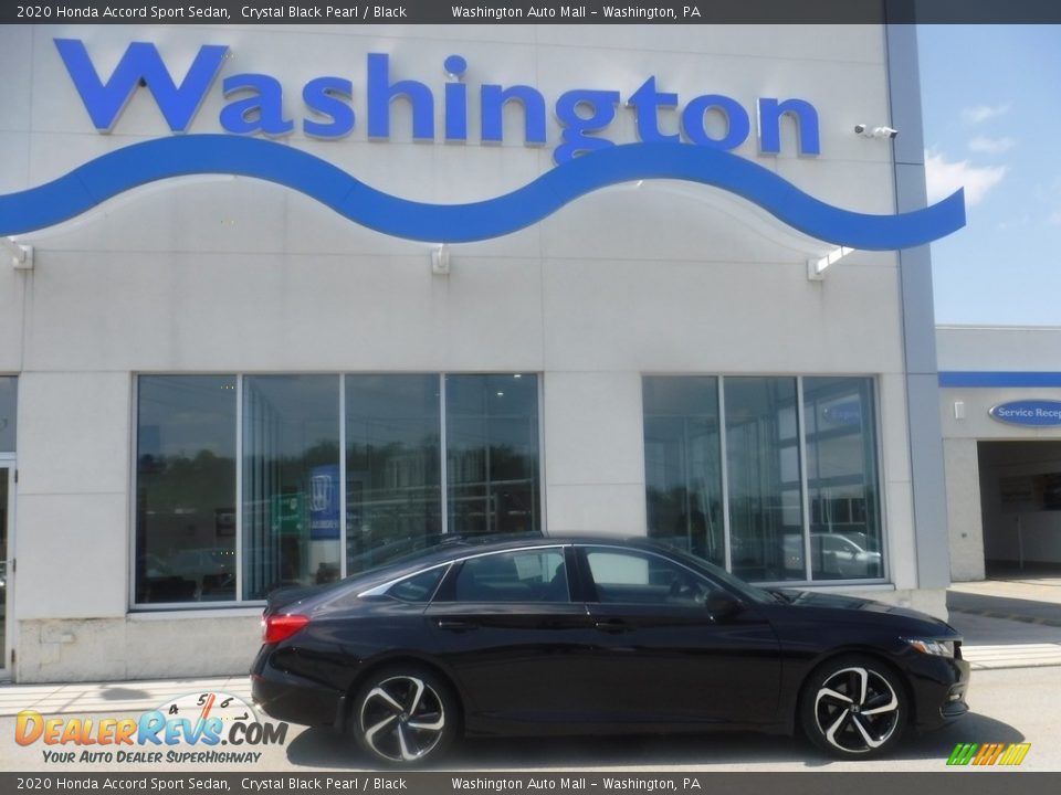 2020 Honda Accord Sport Sedan Crystal Black Pearl / Black Photo #2