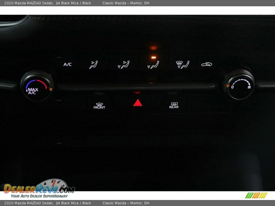 2020 Mazda MAZDA3 Sedan Jet Black Mica / Black Photo #16