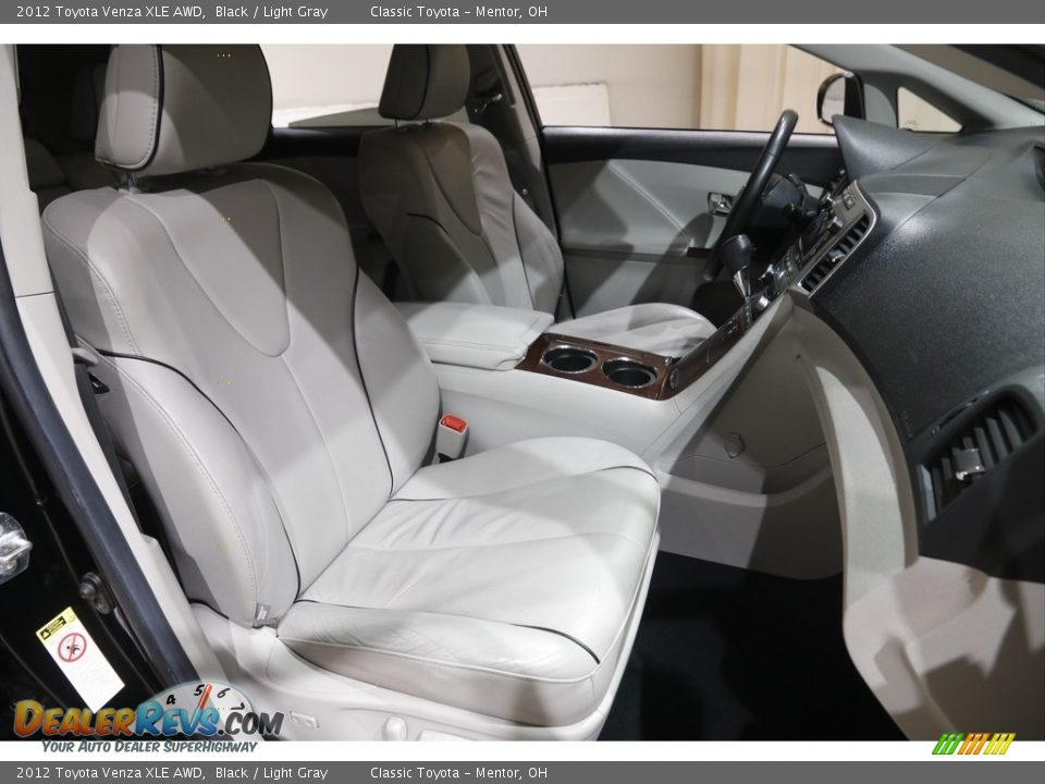 2012 Toyota Venza XLE AWD Black / Light Gray Photo #17
