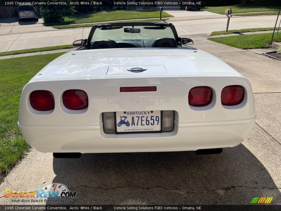 1996 Chevrolet Corvette Convertible Arctic White / Black Photo #9