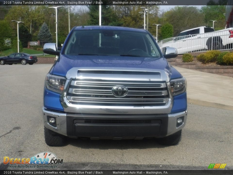 2018 Toyota Tundra Limited CrewMax 4x4 Blazing Blue Pearl / Black Photo #15