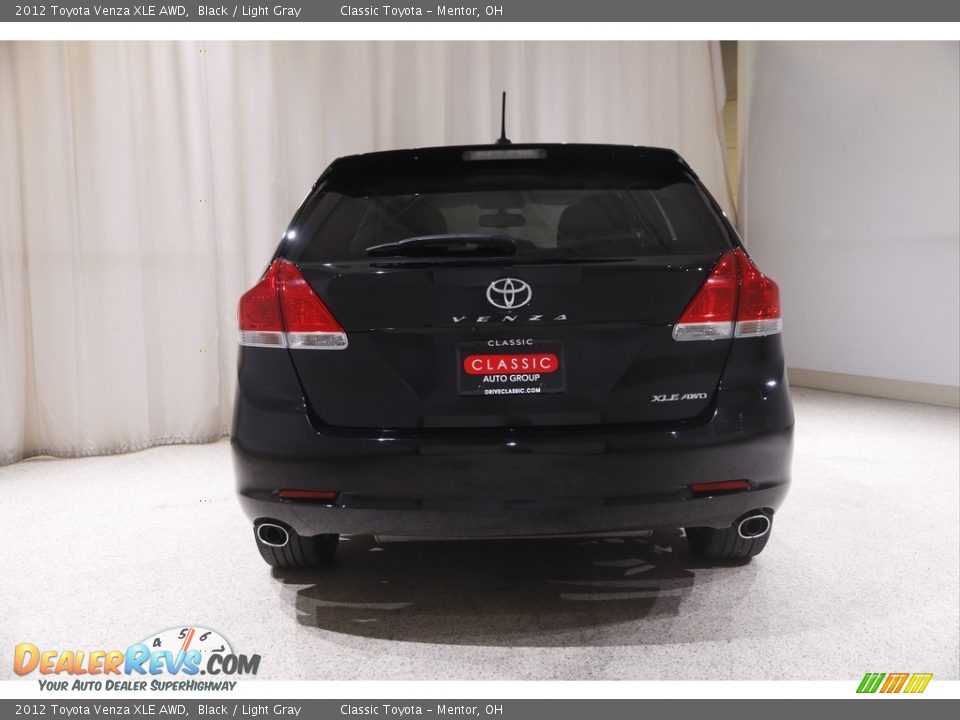 2012 Toyota Venza XLE AWD Black / Light Gray Photo #20