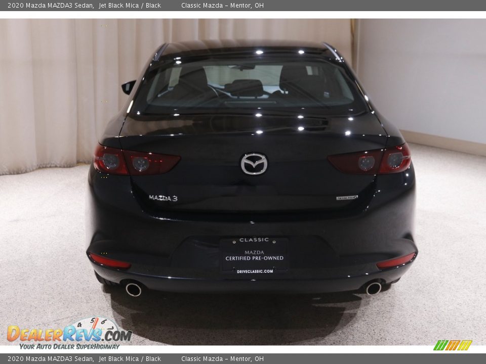 2020 Mazda MAZDA3 Sedan Jet Black Mica / Black Photo #22