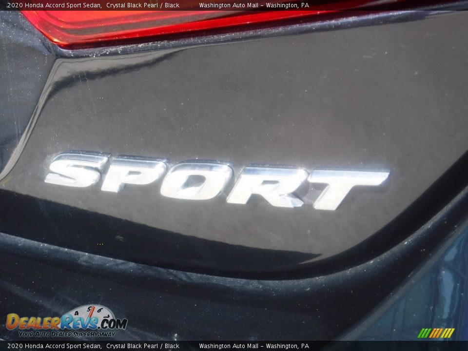 2020 Honda Accord Sport Sedan Crystal Black Pearl / Black Photo #8
