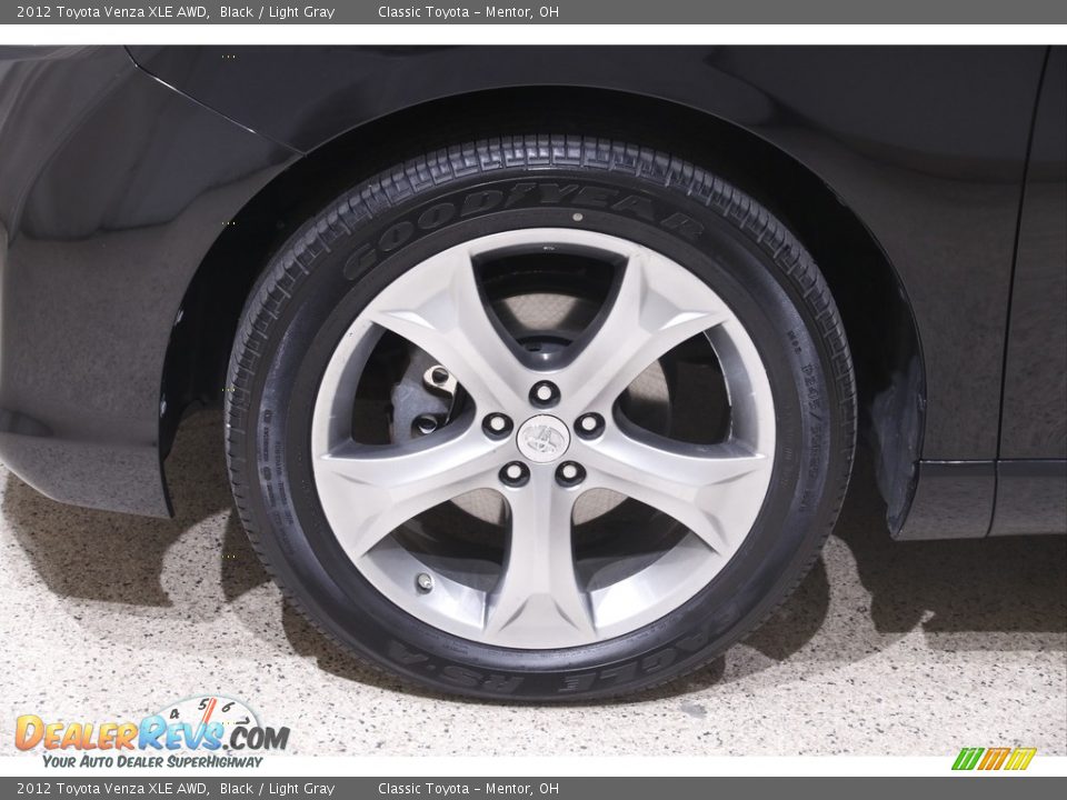 2012 Toyota Venza XLE AWD Black / Light Gray Photo #22