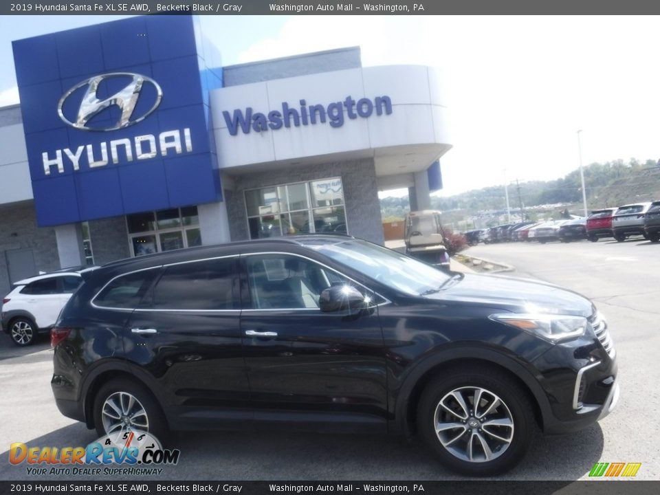 2019 Hyundai Santa Fe XL SE AWD Becketts Black / Gray Photo #2