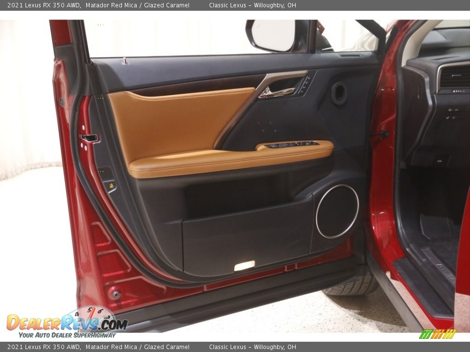 2021 Lexus RX 350 AWD Matador Red Mica / Glazed Caramel Photo #4