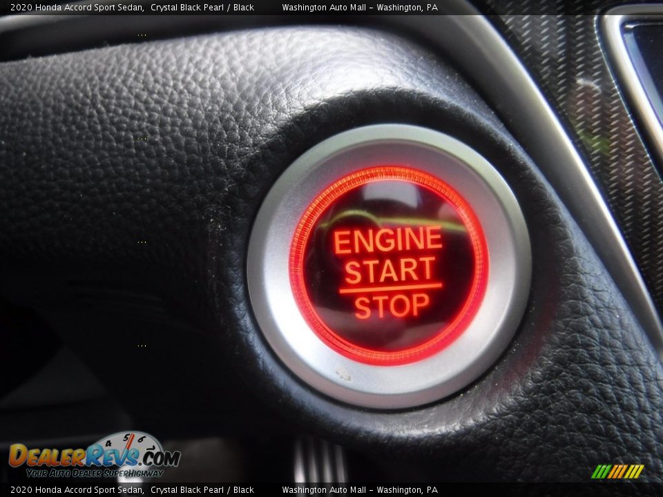 2020 Honda Accord Sport Sedan Crystal Black Pearl / Black Photo #17