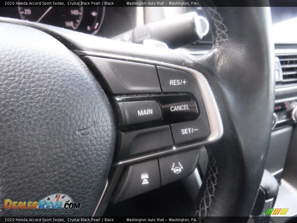 2020 Honda Accord Sport Sedan Crystal Black Pearl / Black Photo #23