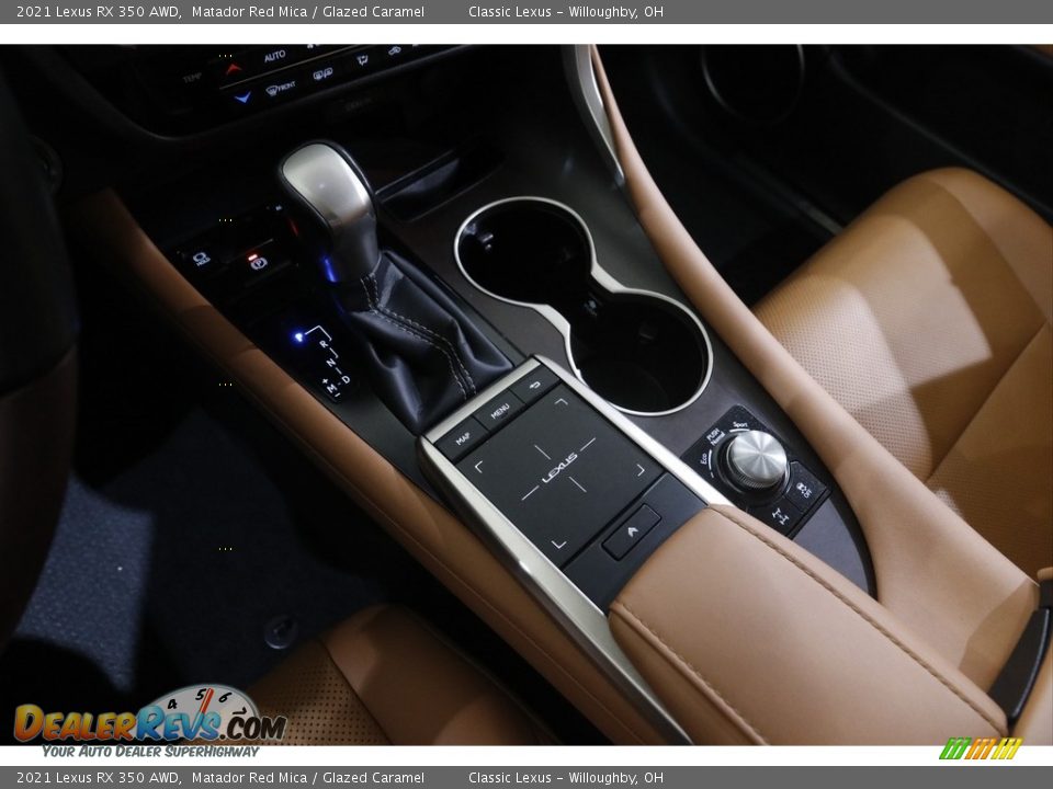 2021 Lexus RX 350 AWD Matador Red Mica / Glazed Caramel Photo #15