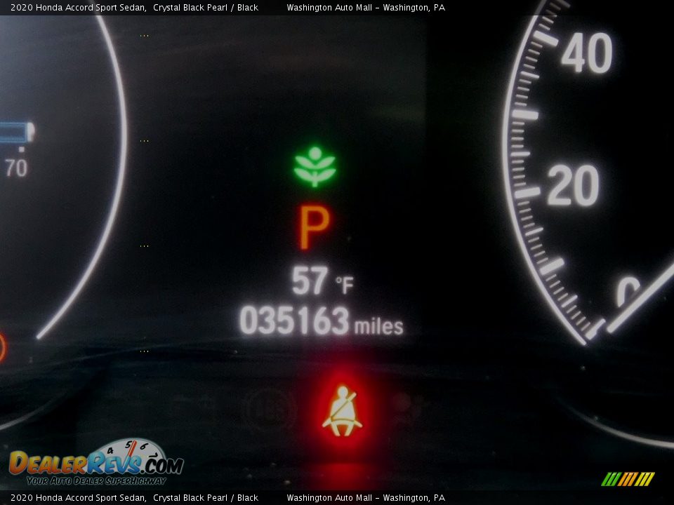 2020 Honda Accord Sport Sedan Crystal Black Pearl / Black Photo #28