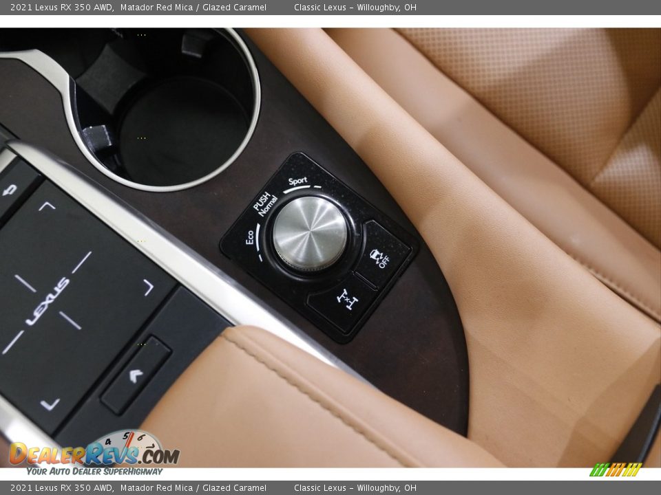 2021 Lexus RX 350 AWD Matador Red Mica / Glazed Caramel Photo #16