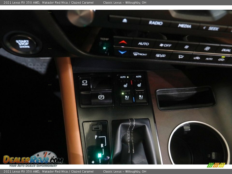 2021 Lexus RX 350 AWD Matador Red Mica / Glazed Caramel Photo #17