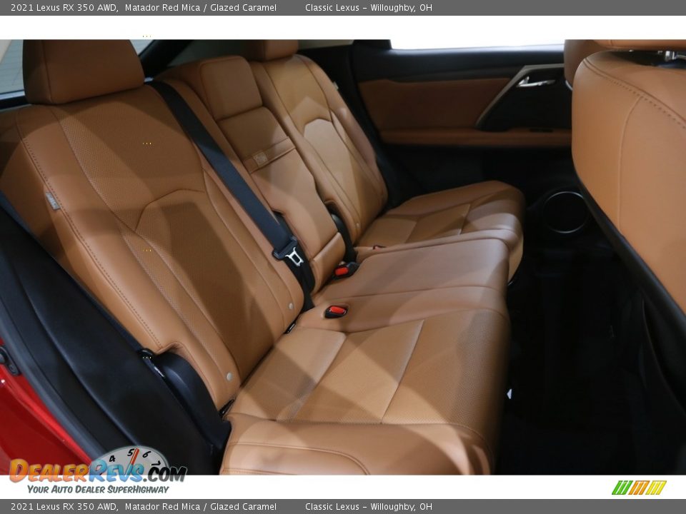 2021 Lexus RX 350 AWD Matador Red Mica / Glazed Caramel Photo #19