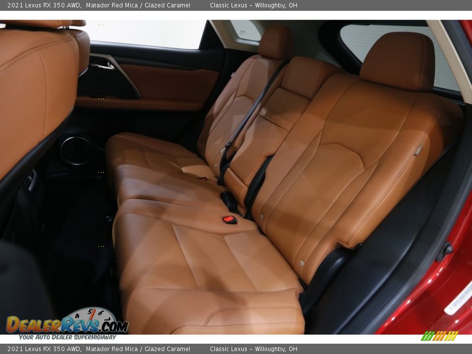 2021 Lexus RX 350 AWD Matador Red Mica / Glazed Caramel Photo #20