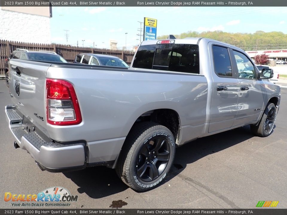 2023 Ram 1500 Big Horn Quad Cab 4x4 Billet Silver Metallic / Black Photo #6