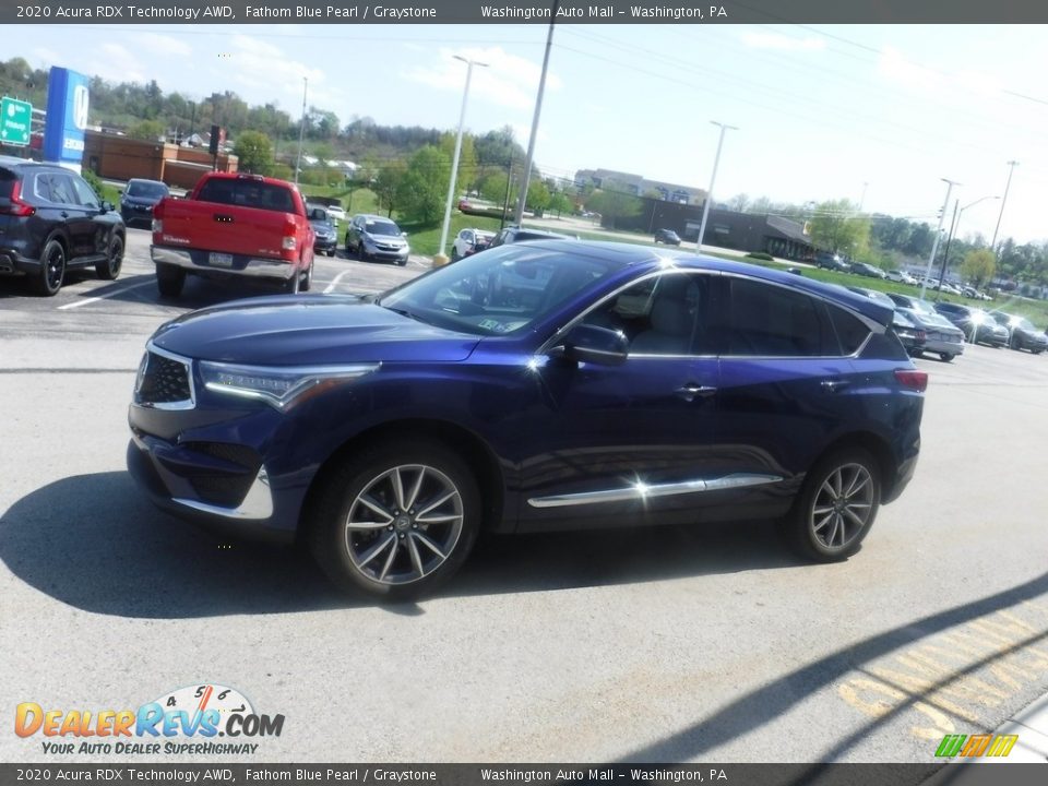 2020 Acura RDX Technology AWD Fathom Blue Pearl / Graystone Photo #6