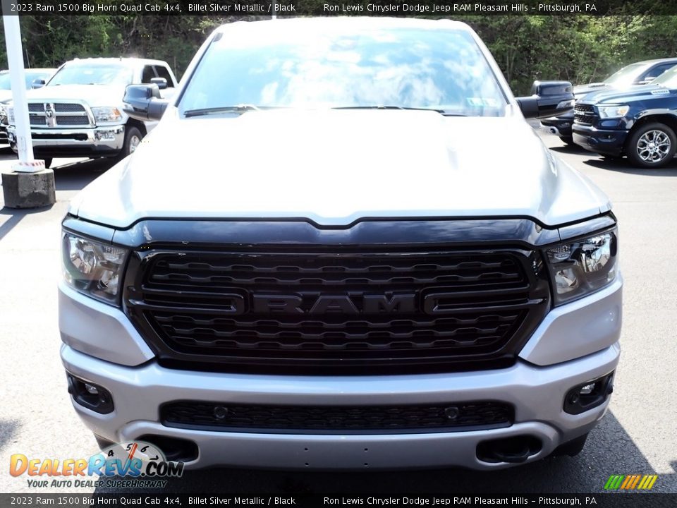 2023 Ram 1500 Big Horn Quad Cab 4x4 Billet Silver Metallic / Black Photo #9