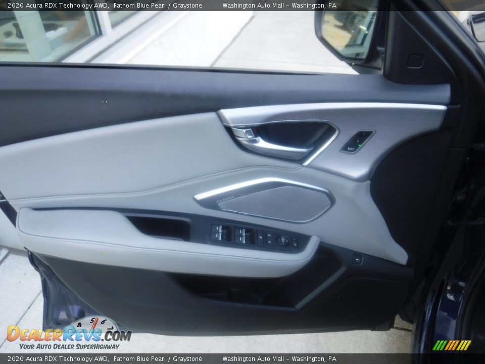 2020 Acura RDX Technology AWD Fathom Blue Pearl / Graystone Photo #11