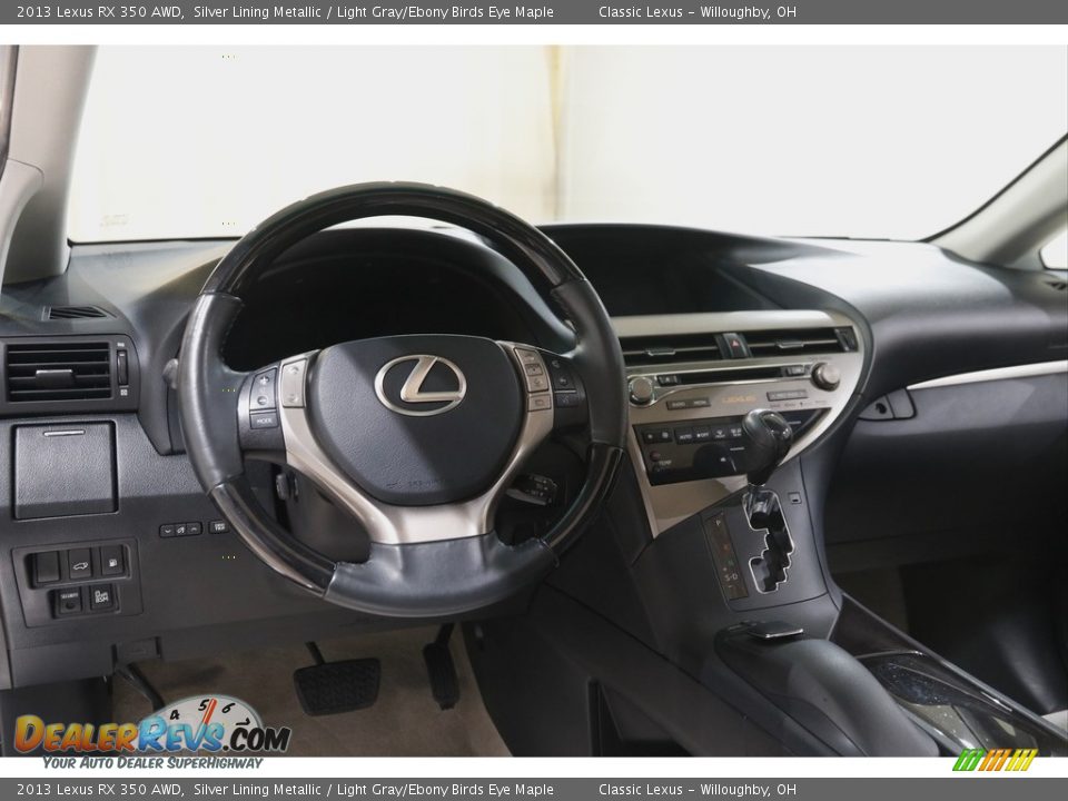 2013 Lexus RX 350 AWD Silver Lining Metallic / Light Gray/Ebony Birds Eye Maple Photo #6