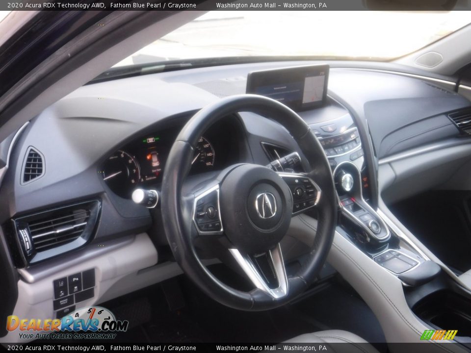 2020 Acura RDX Technology AWD Fathom Blue Pearl / Graystone Photo #14