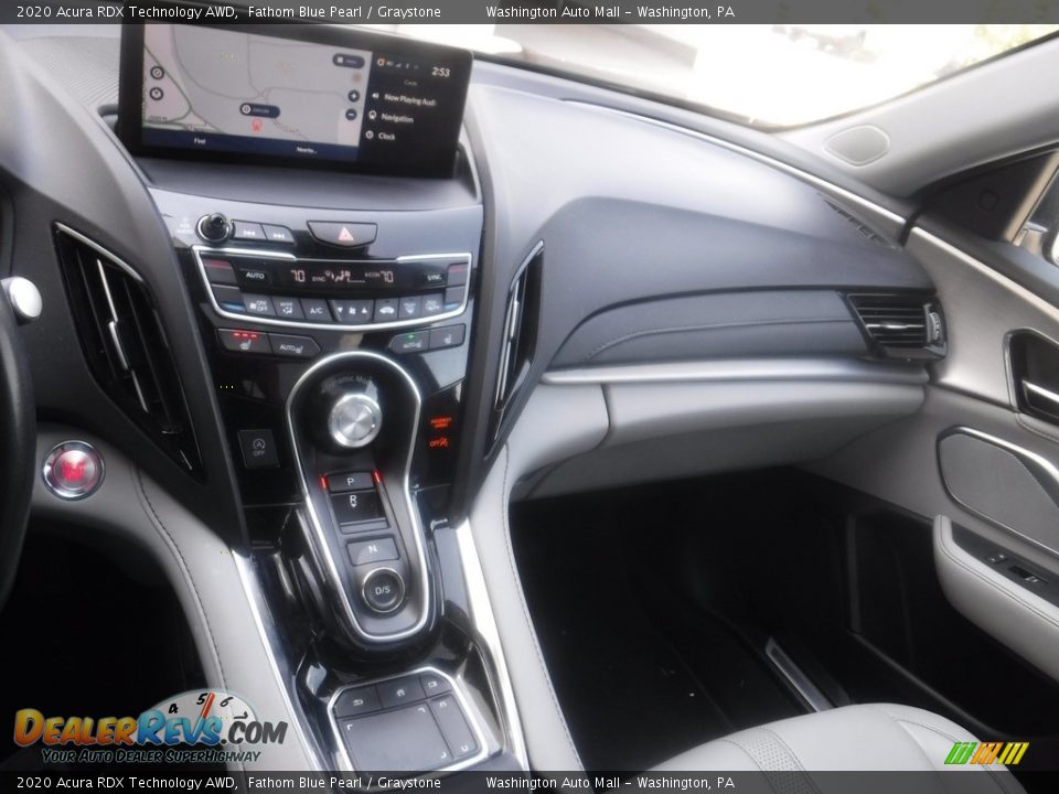 2020 Acura RDX Technology AWD Fathom Blue Pearl / Graystone Photo #19