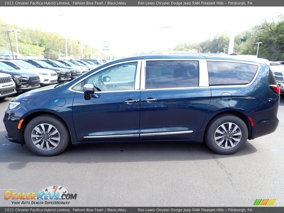 Fathom Blue Pearl 2023 Chrysler Pacifica Hybrid Limited Photo #2